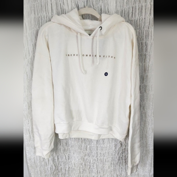 Abercrombie & Fitch Tops - Abercrombie & Fitch White Hoodie